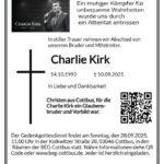 Traueranzeige Charlie Kirk