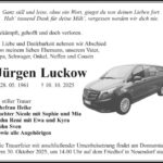 Traueranzeige Jürgen Luckow