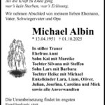 Traueranzeige Michael Albin