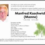 Traueranzeige Manfred Kaschwich
