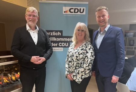 Erfolgreicher CDU-Gesprächsabend in Forst mit Hans-Ulrich Schmidt, Judith Tscharn und Martin Heusler