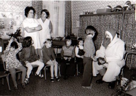 „Im Dienst“ als Weihnachtsmann, 1980