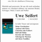 Traueranzeige Uwe Seifert