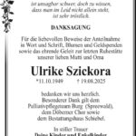 Danksagung Ulrike Sczickora
