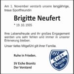 Nachruf Brigitte Neufert