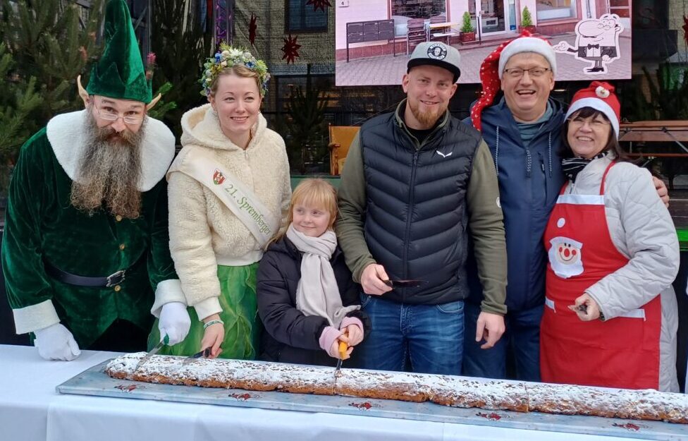 Traditioneller Stollenanschnitt in Spremberg