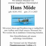 Nachruf Hans-Jürgen Möde