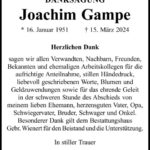 Danksagung Joachim Gampe