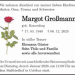 Traueranzeige Margot Großmann