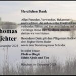 Danksagung Thomas Richter