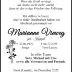 Traueranzeige Marianne Vieweg, geb. Knippel