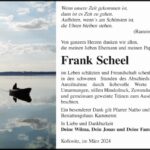 Danksagung Frank Scheel