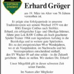 Nachruf Erhard Gröger