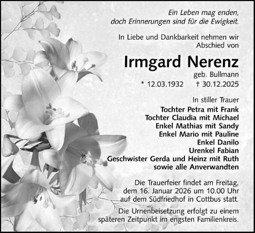 Irmgard Nerenz, geb. Bullmann