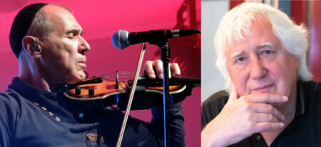 Teufelsgeiger in Cottbus: Ex-City-Geiger Georgi „Joro” Gogow und Musikjournalist Wolfgang Martin in der TheaterNative C