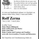 Traueranzeige Rolf Zerna