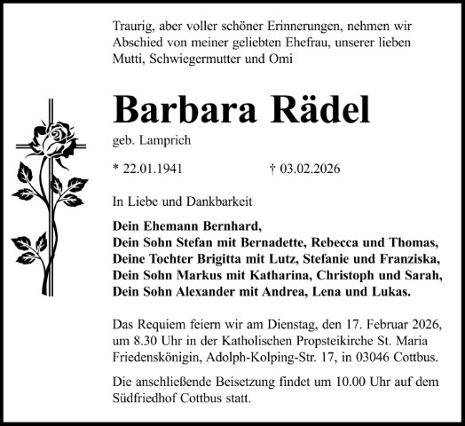 Barbara Rädel, geb. Lamprich