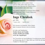 Traueranzeige Inge Chrobok, geb. Welk