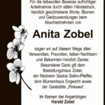 Danksagung Anita Zobel
