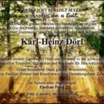 Danksagung Karl-Heinz Dörl