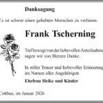 Danksagung Frank Tscherning