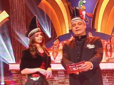 Festival der Fünften Jahreszeit: Zeremonienmeister Matthias Luttner und seine „Azubine“ Nele Redlich