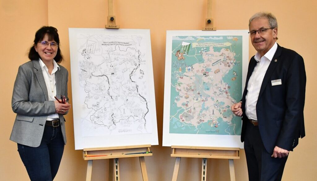 Landkreis Spree-Neiße mit Wimmelbild