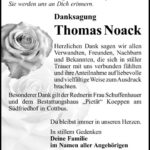 Danksagung Thomas Noack