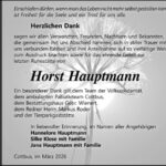 Danksagung Horst Hauptmann