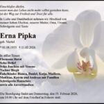 Traueranzeige Erna Pipka, geb. Viertel