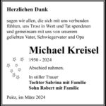 Danksagung Michael Kreisel