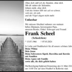 Traueranzeige Frank Scheel (Scheelchen)
