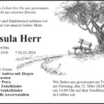 Traueranzeige Ursula Herr, geb. Gawlitta