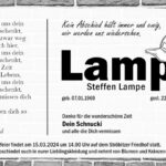 Traueranzeige Steffen Lampe (Lampi)