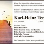 Traueranzeige Karl-Heinz Tersch