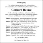 Danksagung Hgerhard Heinze