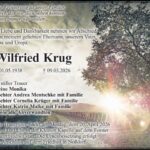 Traueranzeige Wilfried Krug
