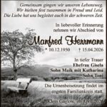 Traueranzeige Manfred Herrmann