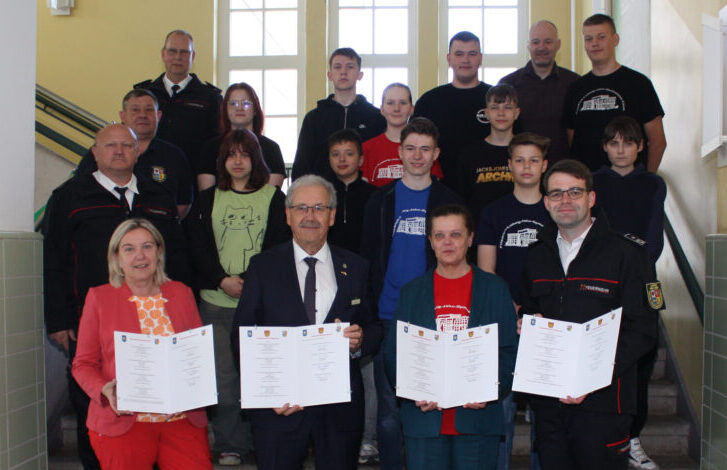 Feuerwehrunterricht in Forst