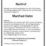 Nachruf Manfred Hahn