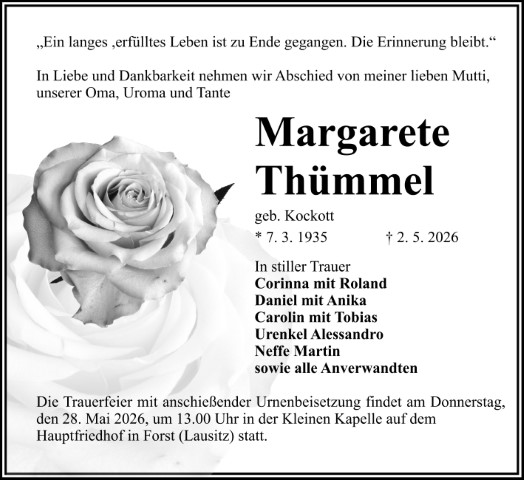 Margarete Thümmel, geb. Kockott