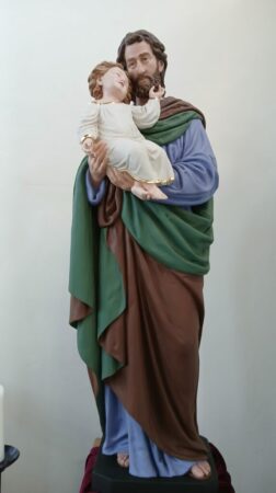Forst restauriert Figur des Heiligen Josefs und des Heiligen Franziskus
