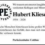 Nachruf Hubert Kliesch