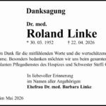 Danksagung Roland Linke
