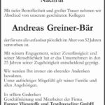 Nachruf Andreas Greiner-Bär