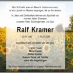 Traueranzeige Ralf Kramer