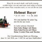 Traueranzeige Helmut Bayer