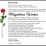 Danksagung Magdalena Wiehne