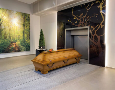 Abschied im Krematorium