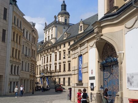 Barockes Breslau, hier die Universität, 1702 als Jesuitenkolleg gegründet, mit berühmter Aula